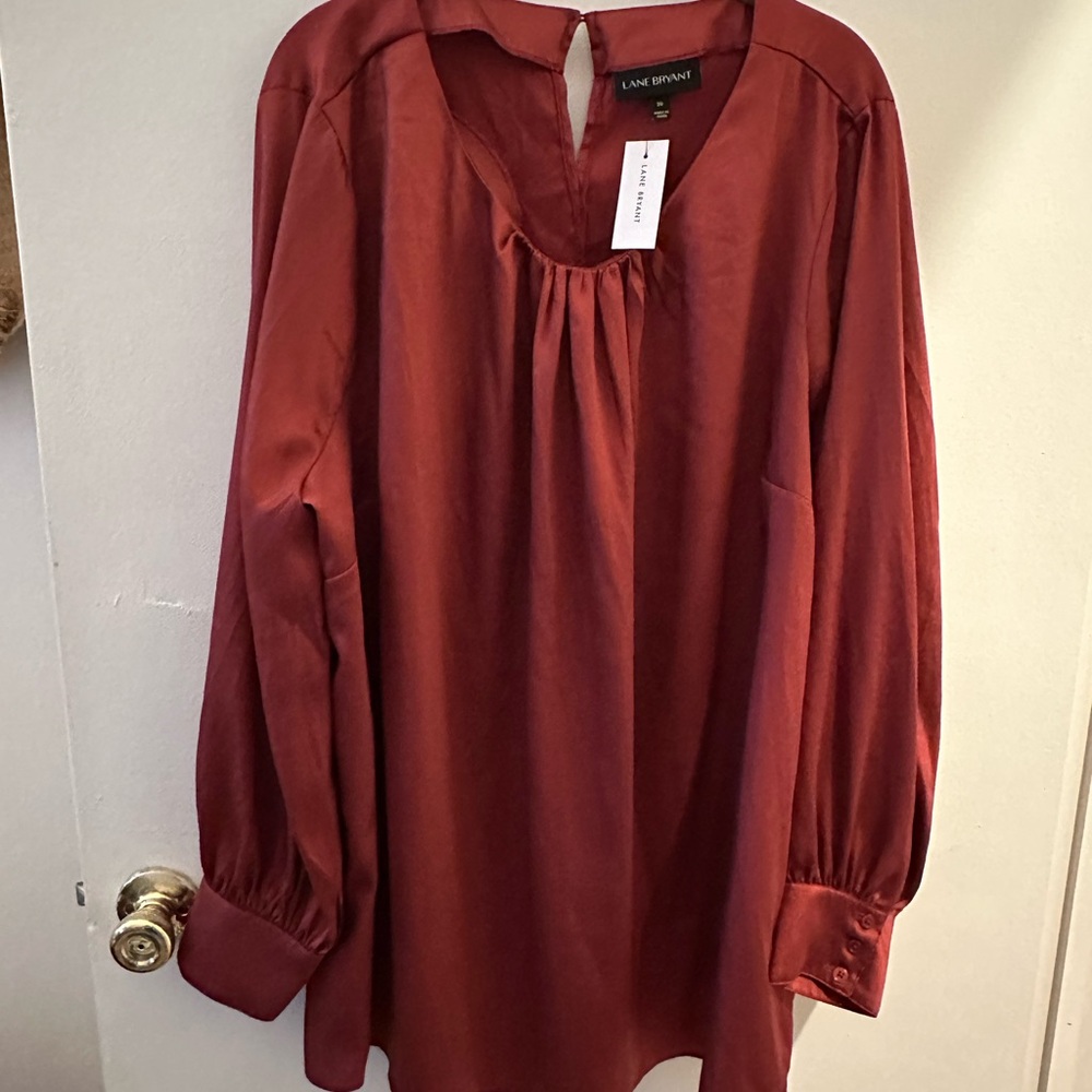 Lane Bryant Women's Red Blouse